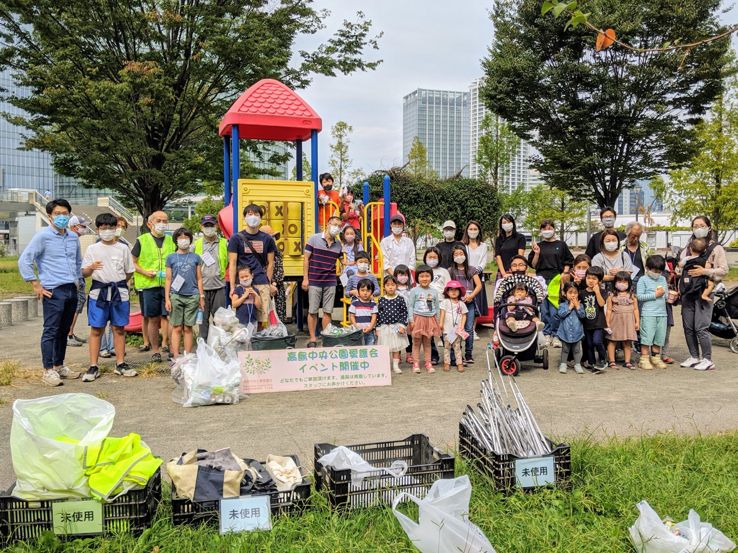 【報告】ラジオ体操・公園清掃