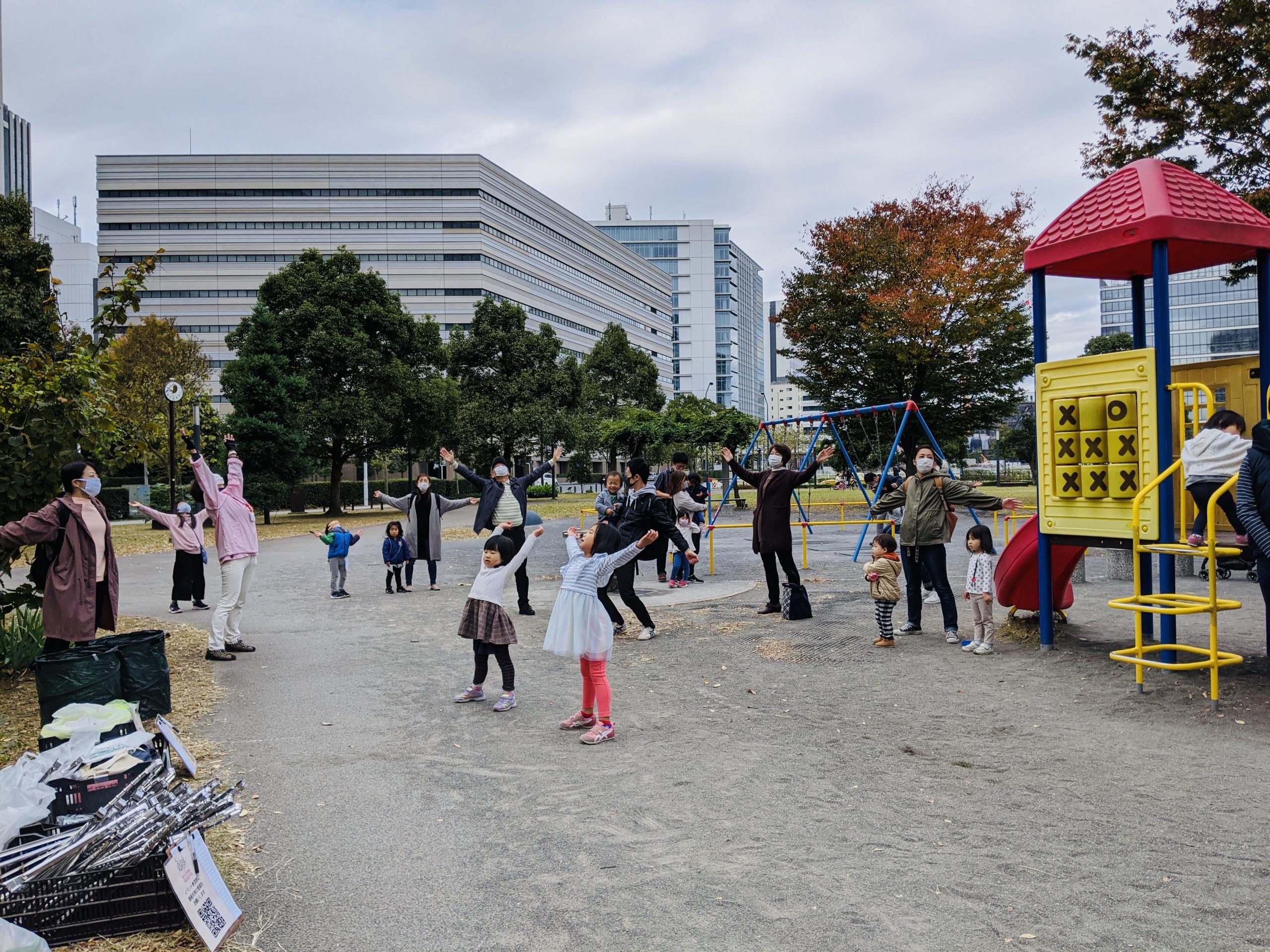 【報告】ラジオ体操・公園清掃