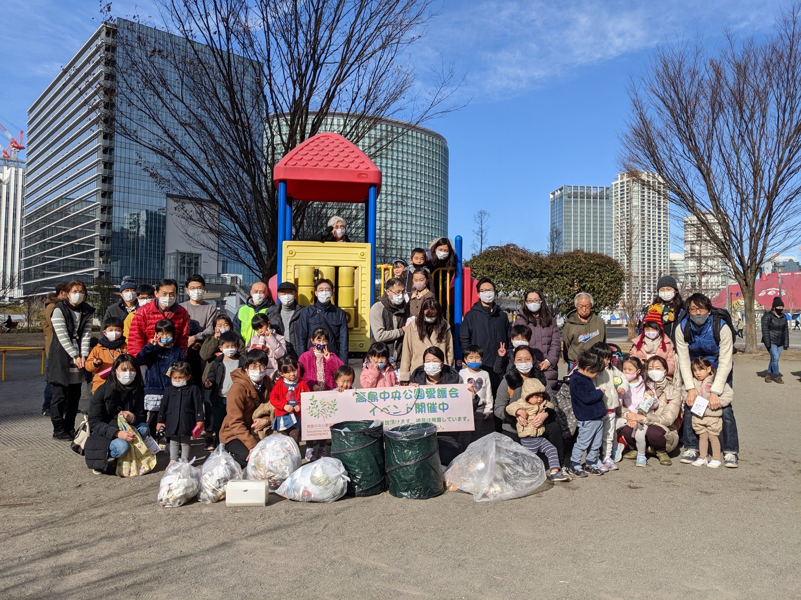 【報告】ラジオ体操・公園清掃