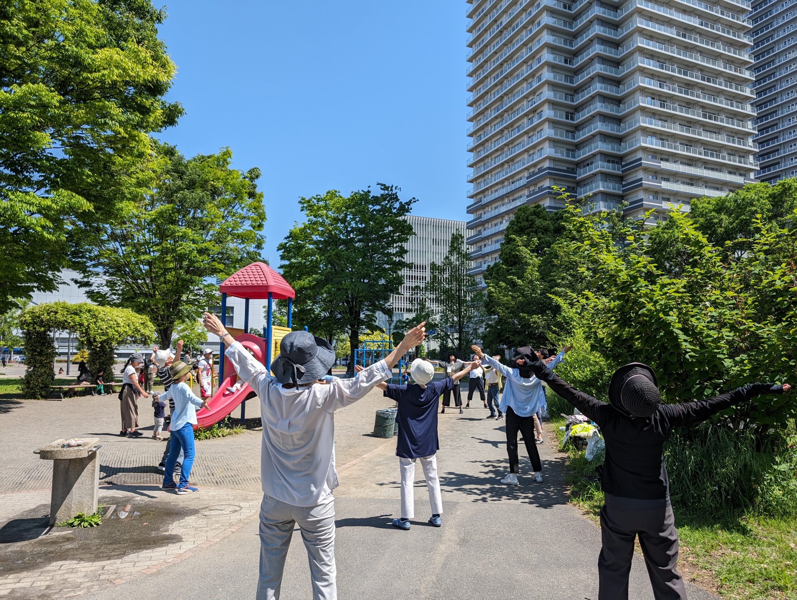 【報告】ラジオ体操・ゴミ拾い　2024年5月